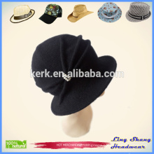 Lady Fashion Hat 100% Wool Bucket Hat